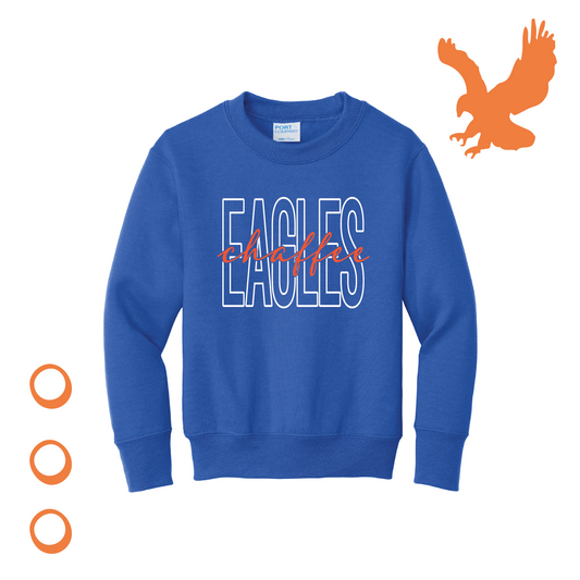 YOUTH Block Crewneck Royal