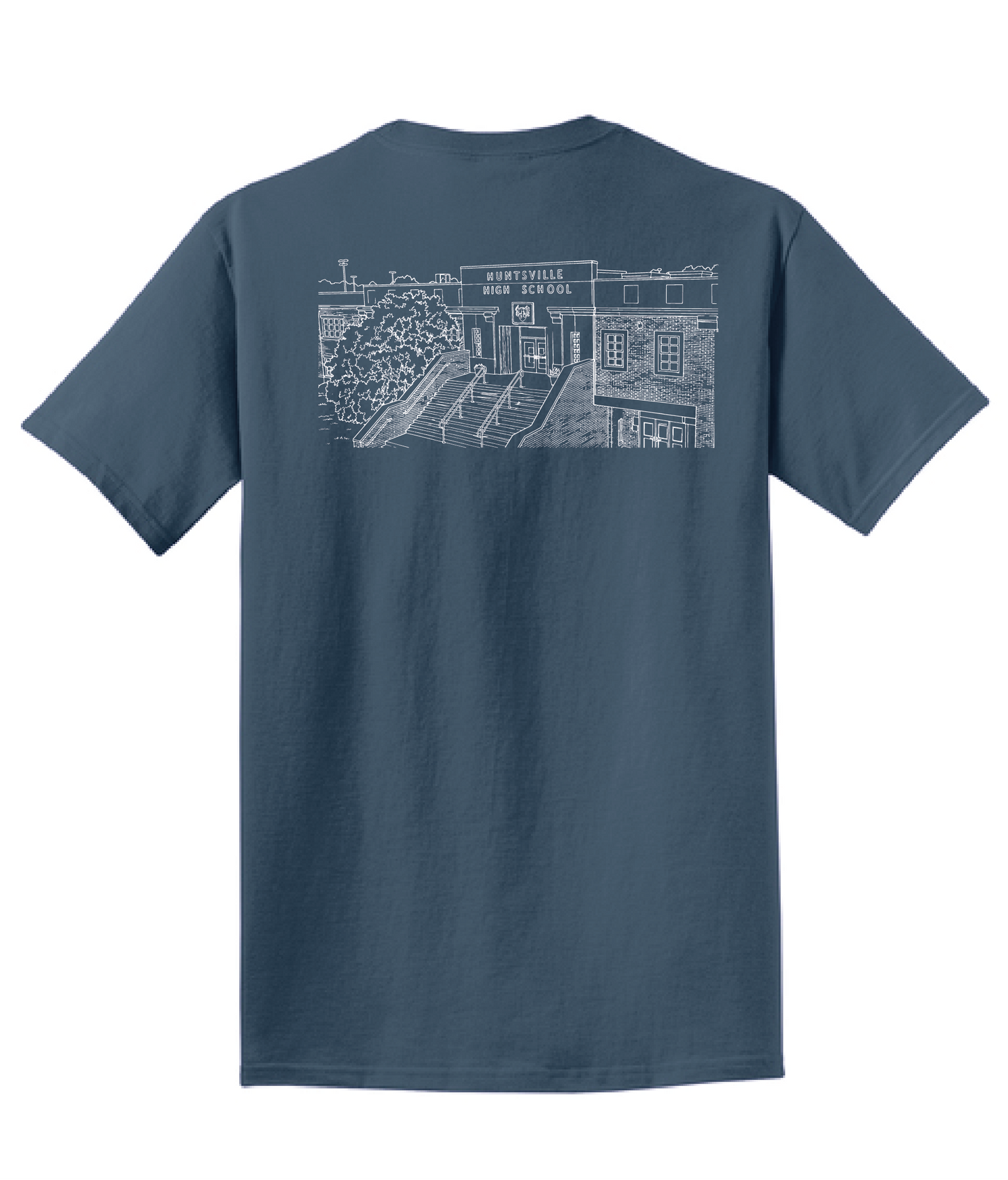 HHS Building Denim Blue Short Sleeve Tee