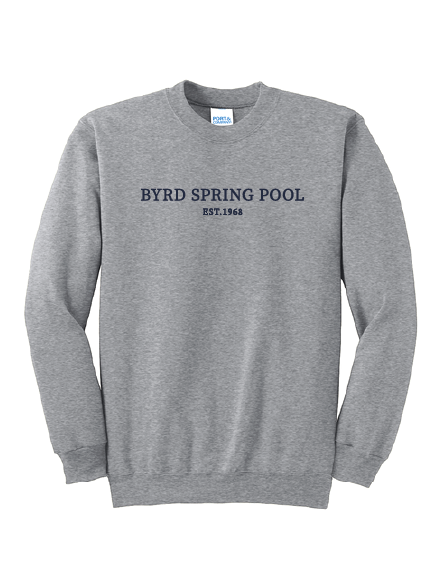 Byrd Spring Pool Est. YOUTH Crewneck