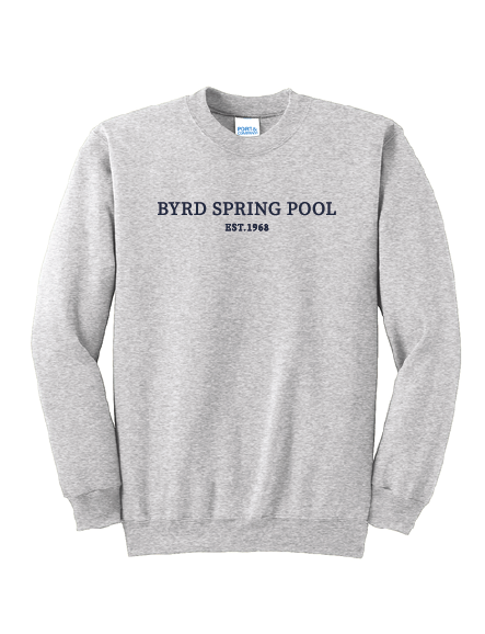 Byrd Spring Pool Est. YOUTH Crewneck