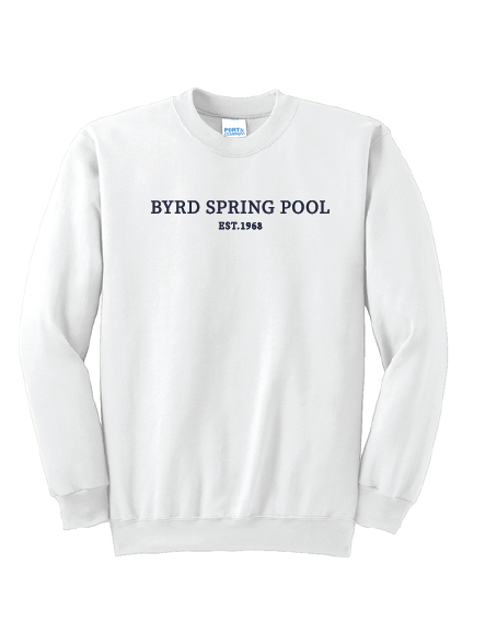 Byrd Spring Pool Est. YOUTH Crewneck