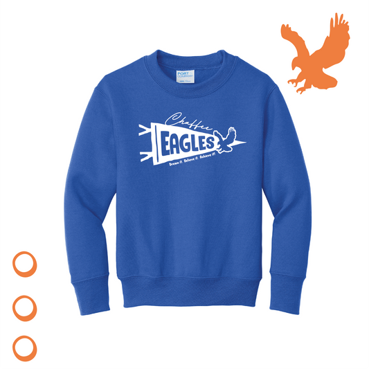 YOUTH Flag Gray Crewneck Royal