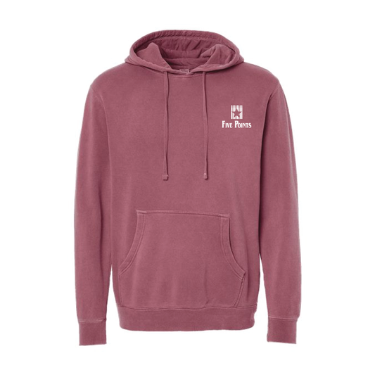 Midweight Pigment-Dyed Hooded Sweatshirt