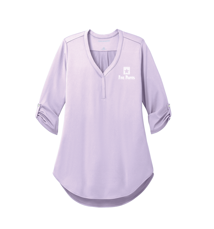 Women's City Stretch Charcoal 3/4-Sleeve Tunic