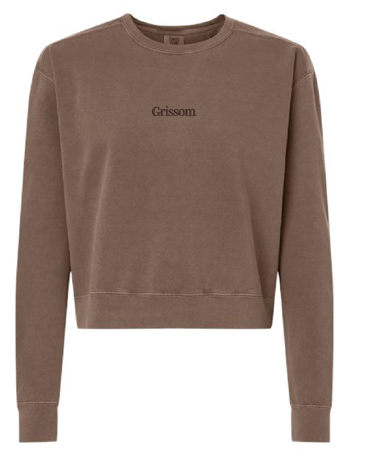 Grissom Embroidered Women's Mid Length Crewneck