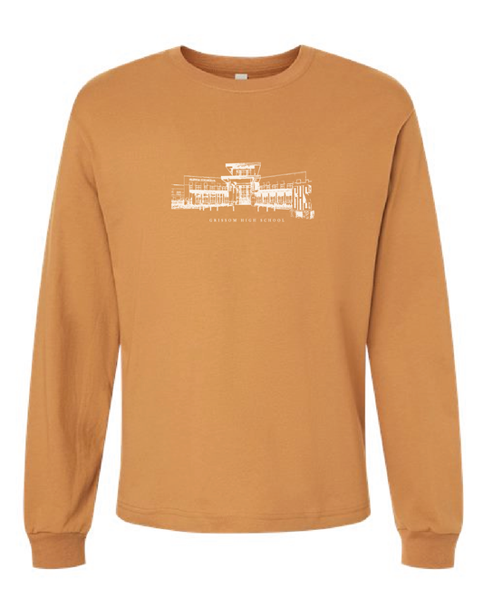 Grissom Building Sketch Long sleeve