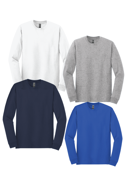 Gildan 100% Cotton Long Sleeve