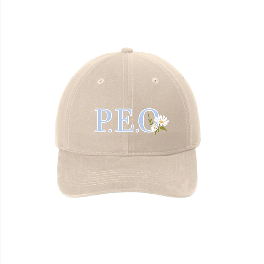 Khaki Embroidered Cap