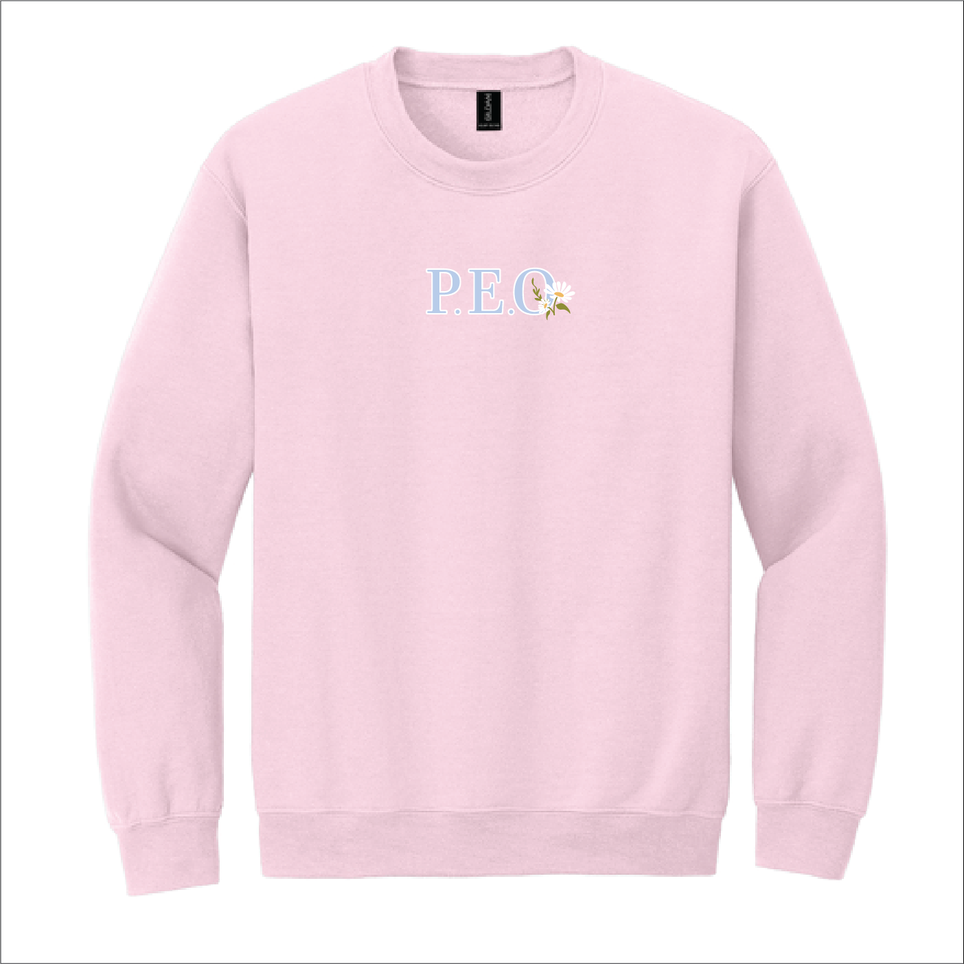 Pink Heavyweight Embroidered Crewneck
