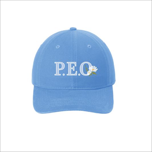 Blue  Embroidered Cap