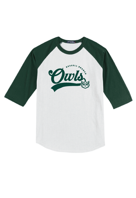 Raglan Sleeve Vintage Owls Tee - YOUTH
